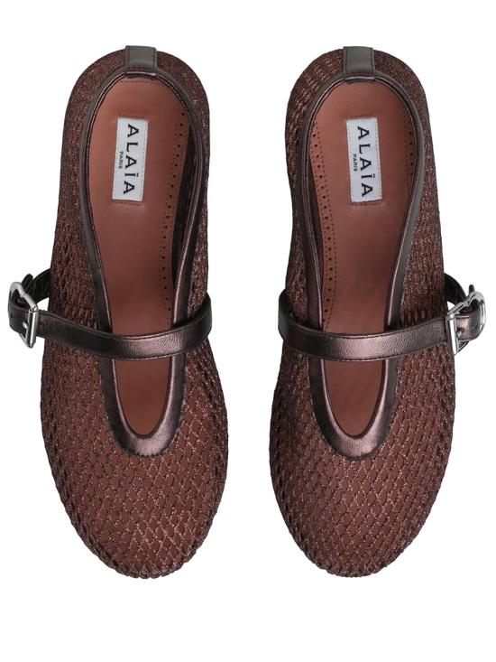 26SS 알라이아 플랫 슈즈 AA3A029TK028 199 BRONZE - ALAIA