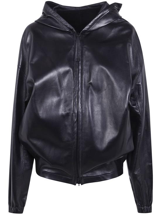 26SS 피비 파일로 가죽 자켓 BV18 LE2472 900BK BLACK