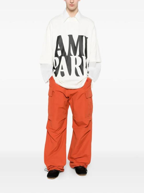 26SS 아미 반팔 티셔츠 UTS381 726 136 WHITE CREAM - AMI