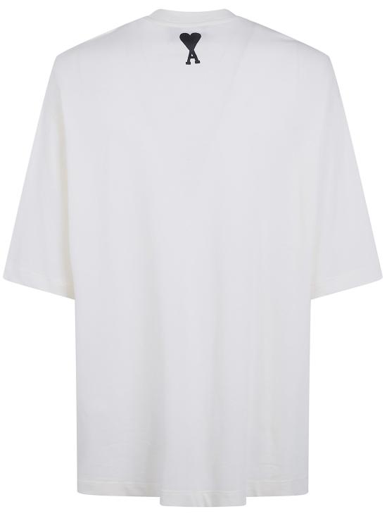 26SS 아미 반팔 티셔츠 UTS381 726 136 WHITE CREAM - AMI