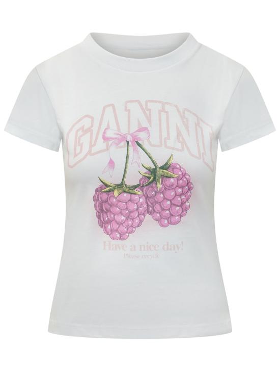 26SS 가니 반팔 티셔츠 A1050185 151 BRIGHT WHITE