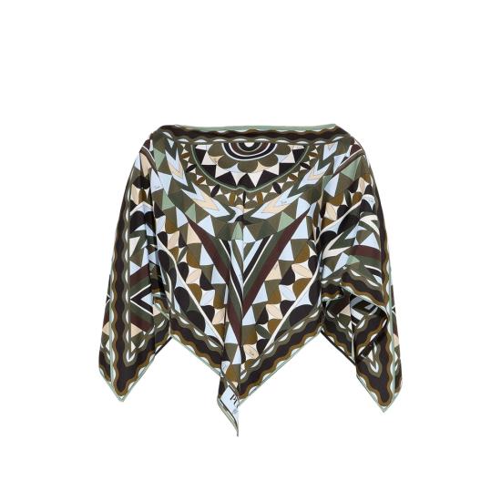 26SS 푸찌 블라우스 6HRM96 6H894 P63 GREEN BLUE - PUCCI