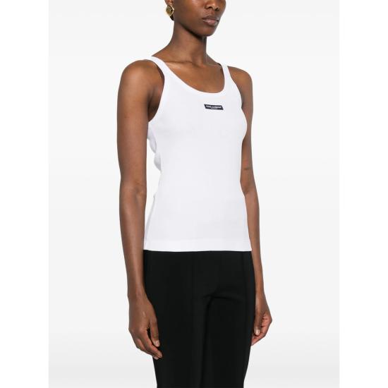 26SS 돌체앤가바나 민소매 티셔츠 F8W45T FU7AV W0800 WHITE - DOLCE & GABBANA