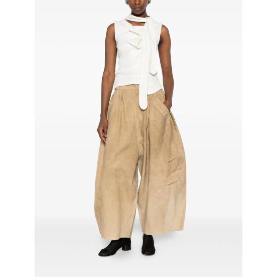 26SS 니콜로 파스콸레티 크롭 팬츠 PO39 LCBI BEIGE NEUTRALS - NICCOLÒ PASQUALETTI