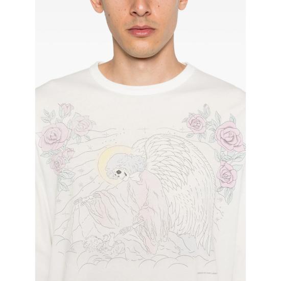 26SS 아워레가시 크루즈 롱슬리브 폴른 엔젤 프린트 M2266CFP FAREW WHITE - OUR LEGACY