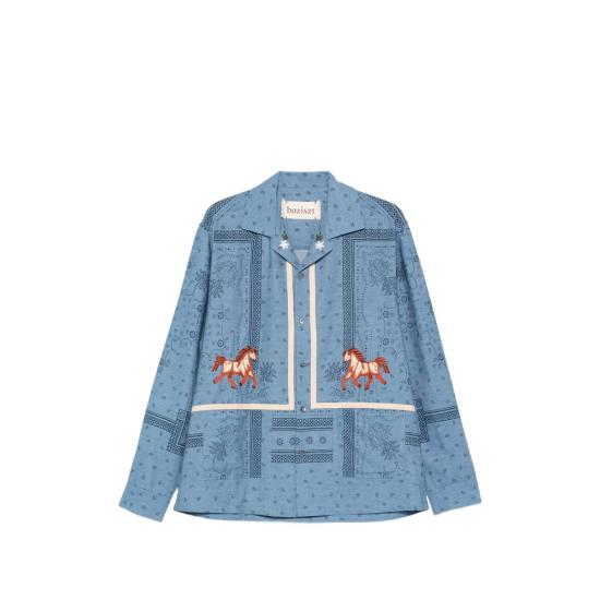 26SS 바지스트 데님 셔츠 SR28012 RANCH BLUE