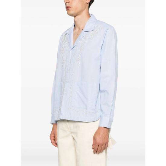 26SS 바지스트 긴팔 셔츠 SR23012 MORD LIBLU BLUE - BAZISZT