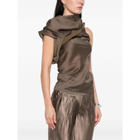 26SS 엔타이어 스튜디오 블라우스 ESSS26TO02272 6294 BROWN NEUTRALS - ENTIRE STUDIOS