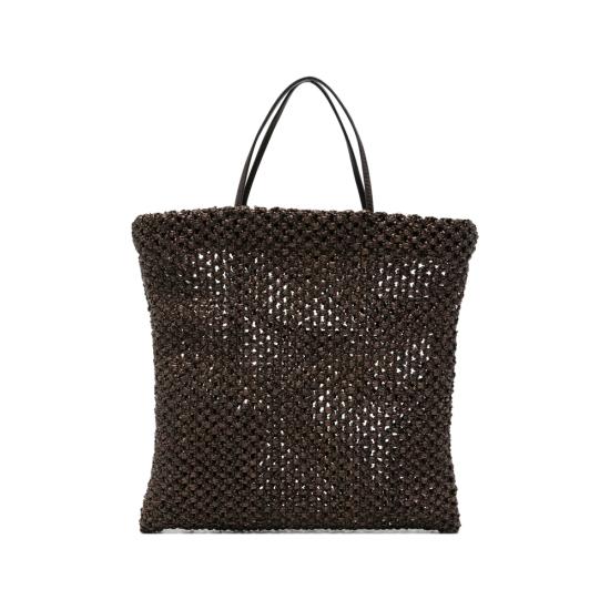 26SS 더로우 토트백 W2075 WL6 DBAS BROWN