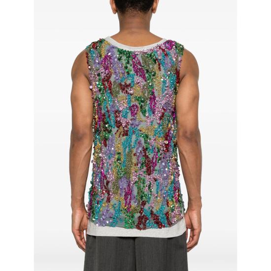 26SS 드리스 반 노튼 민소매 티셔츠 3371 020727 800 GREY - DRIES VAN NOTEN