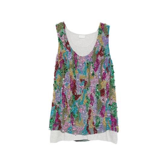 26SS 드리스 반 노튼 민소매 티셔츠 3371 020727 800 GREY