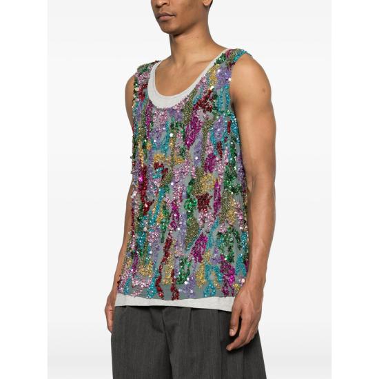 26SS 드리스 반 노튼 민소매 티셔츠 3371 020727 800 GREY - DRIES VAN NOTEN