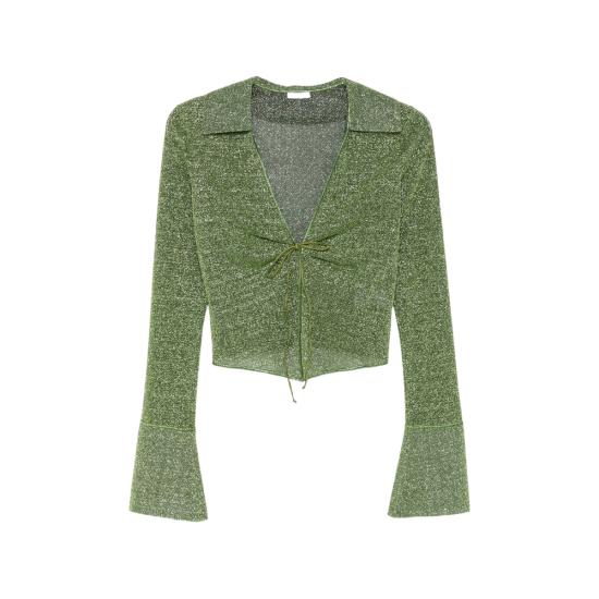 26SS 오세리 블라우스 LSHS261 LUREX GREEN
