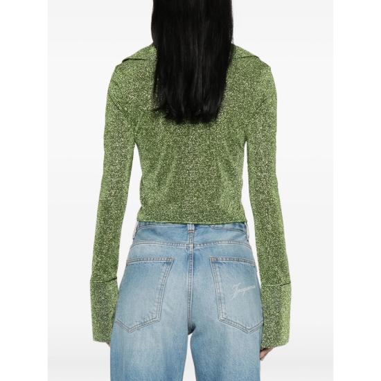 26SS 오세리 블라우스 LSHS261 LUREX GREEN - OSÉREE