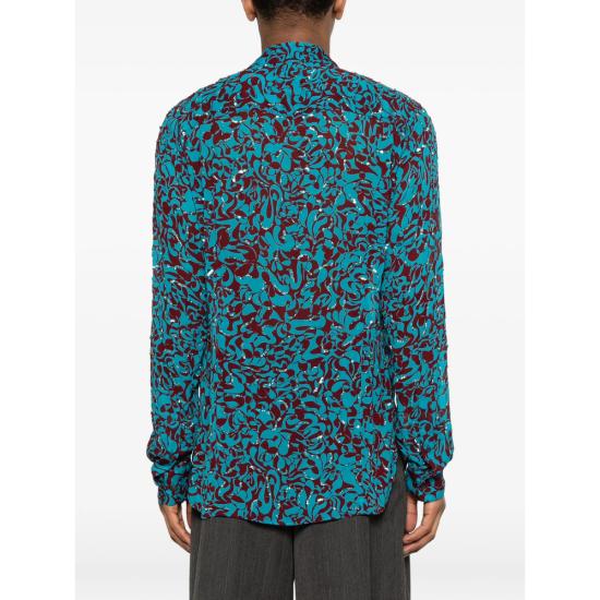 26SS 드리스 반 노튼 긴팔 셔츠 3006 020728 503 BLUE BROWN - DRIES VAN NOTEN