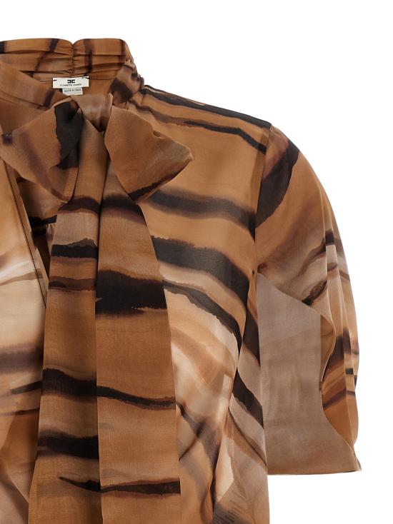 26SS 엘리자베타프랜치 숏 원피스 AB95662E2470 Brown - ELISABETTA FRANCHI