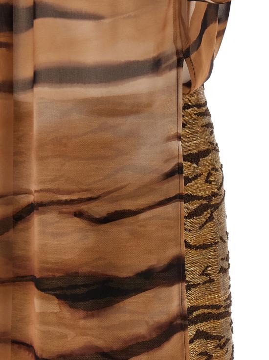 26SS 엘리자베타프랜치 숏 원피스 AB95662E2470 Brown - ELISABETTA FRANCHI