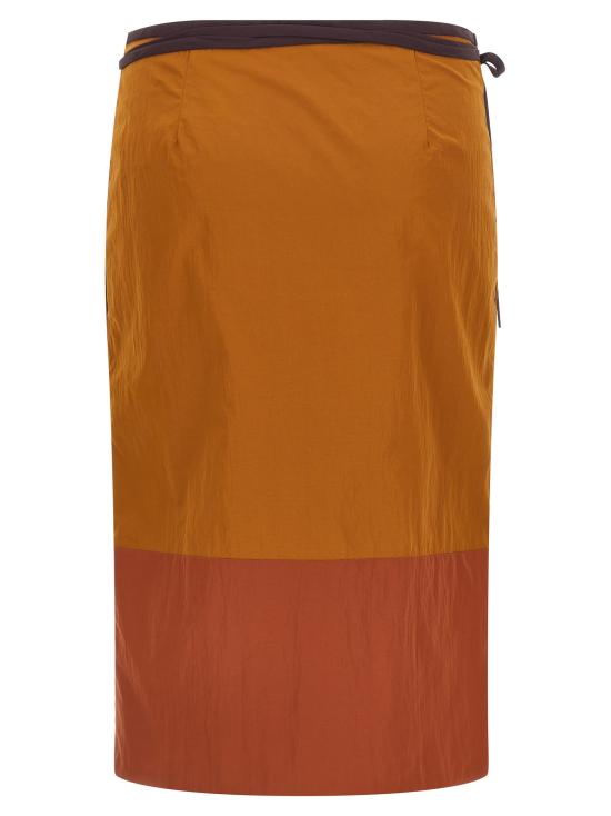 26SS 생로랑 미디 스커트 856970Y6J182607 Brown - SAINT LAURENT