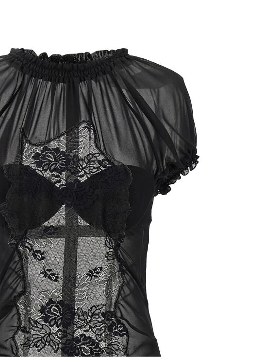 26SS 디 아티코 미디 원피스 260WCW00286100 Black - THE ATTICO