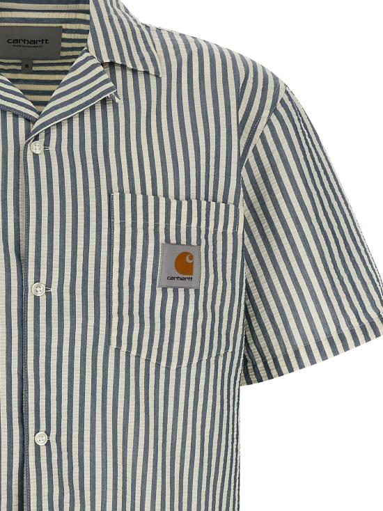 26SS 칼하트 WIP 숏슬리브 레벨 셔츠 I0362033K5XX Blue - CARHARTT WIP