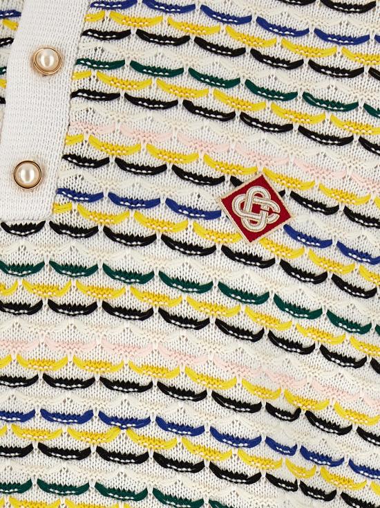 26SS 카사블랑카 폴로 티셔츠 MSP26KW126001 Multicolor - CASABLANCA