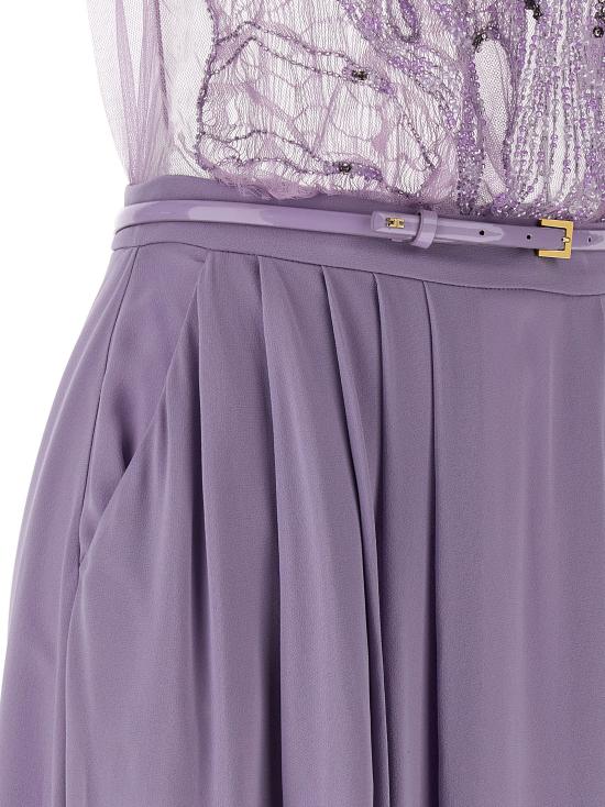 26SS 엘리자베타프랜치 롱 원피스 ABR4262E2EV7 Purple - ELISABETTA FRANCHI