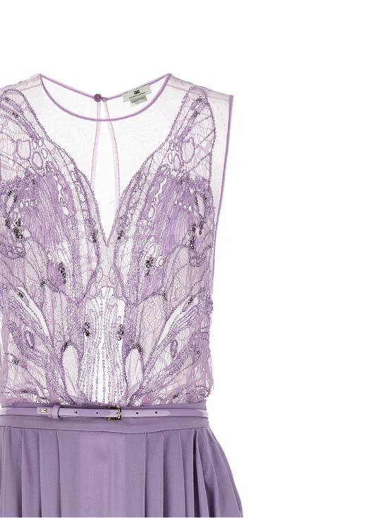 26SS 엘리자베타프랜치 롱 원피스 ABR4262E2EV7 Purple - ELISABETTA FRANCHI