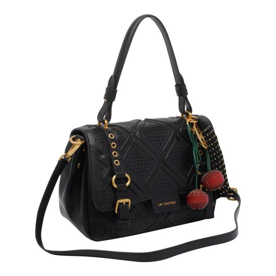 26SS 라캐리 토트백 161PXM414LEA BLA Black - LA CARRIE