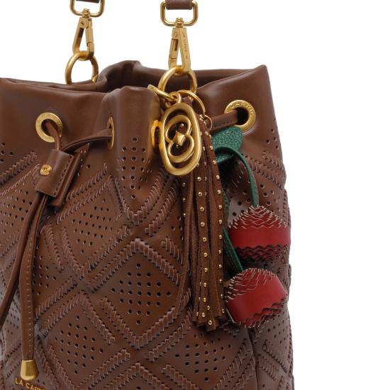 26SS 라캐리 토트백 161PEM200LEA BRO Brown - LA CARRIE