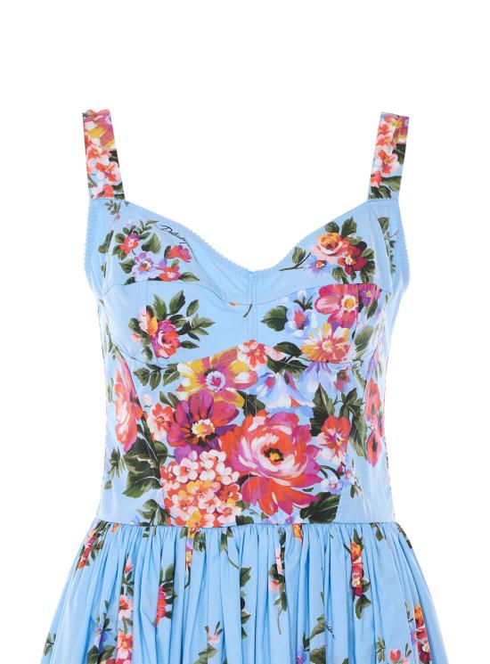26SS 돌체앤가바나 미디 원피스 F6TTHT HS5UUHC5ZO Blue - DOLCE & GABBANA