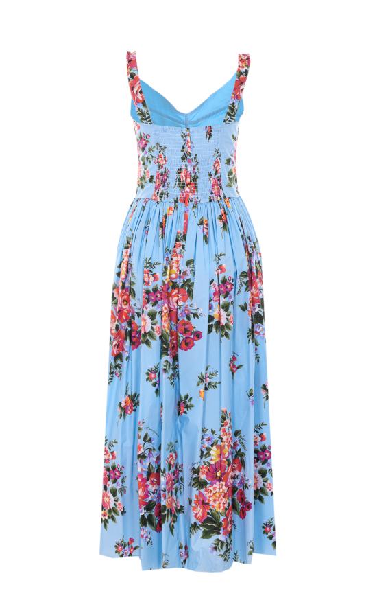 26SS 돌체앤가바나 미디 원피스 F6TTHT HS5UUHC5ZO Blue - DOLCE & GABBANA