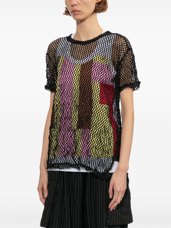 26SS 꼼마꼼마 반팔 티셔츠 RQT014 0511 Black - COMME COMME