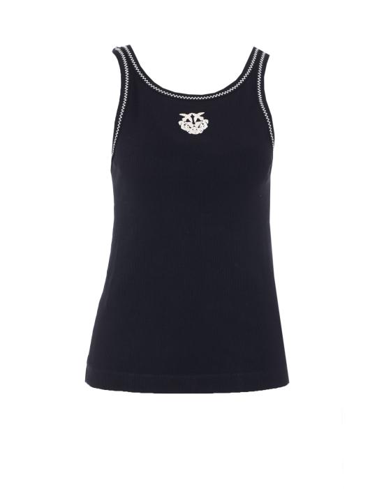 26SS 핑코 반팔 티셔츠 106816 A3ALZZ2 Black