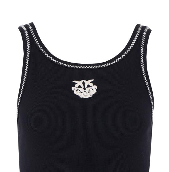 26SS 핑코 반팔 티셔츠 106816 A3ALZZ2 Black - PINKO