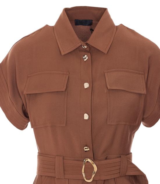 26SS 리우조 미디 원피스 CA6299T2508 09032 Marrone - LIU JO