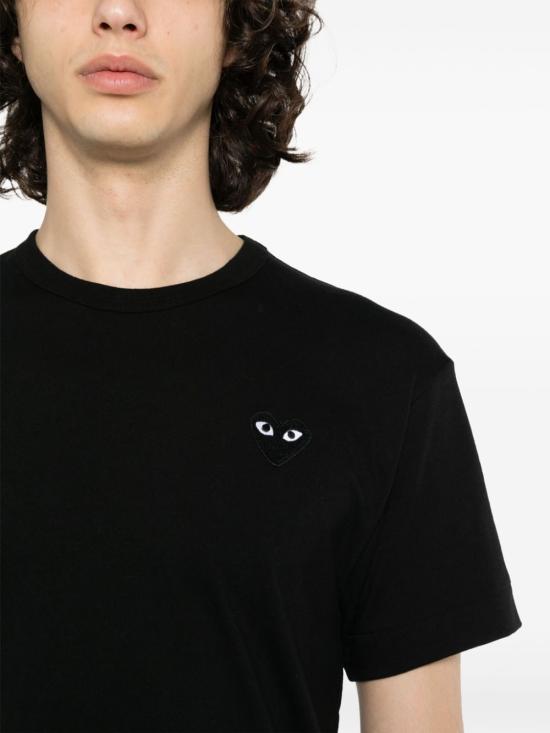 26SS 꼼데가르송 반팔 티셔츠 AXT064 1 BLACK - COMME DES GARCONS