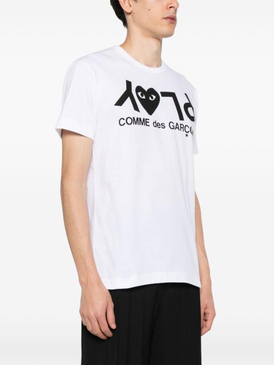 26SS 꼼데가르송 반팔 티셔츠 AXT068 1 White - COMME DES GARCONS
