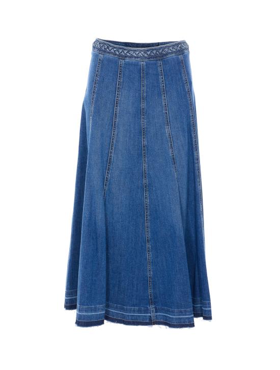 26SS 리우조 미디 스커트 UA6085D0275 79018 Blue