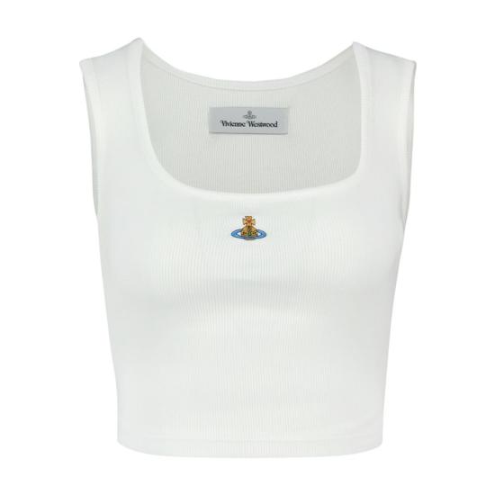 26SS 비비안웨스트우드 민소매 티셔츠 1G010011 J009C A401 white