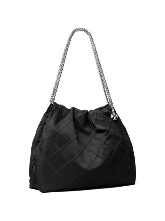 26SS 토리버치 플래밍 나일론 호보백 176707001 Black - TORY BURCH