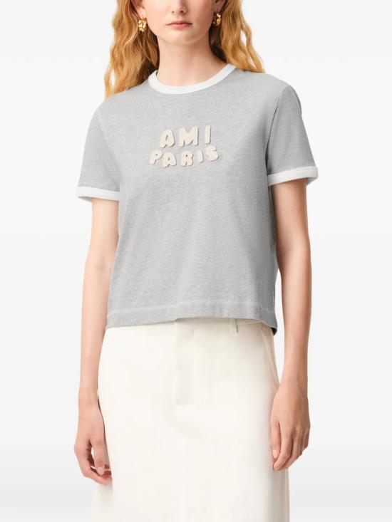 26SS 아미 반팔 티셔츠 UTS371 724A079 Gray - AMI
