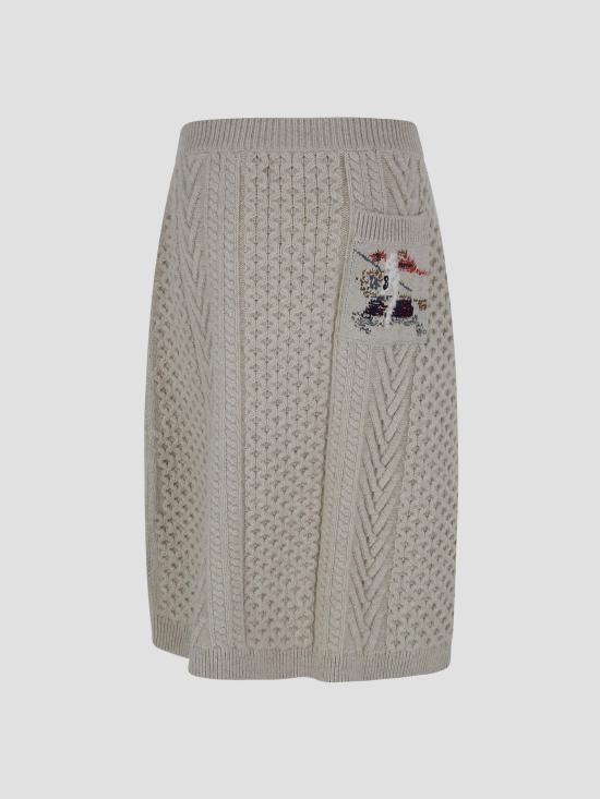 26SS 버버리 미디 스커트 8120852 A2954 BROWN - BURBERRY