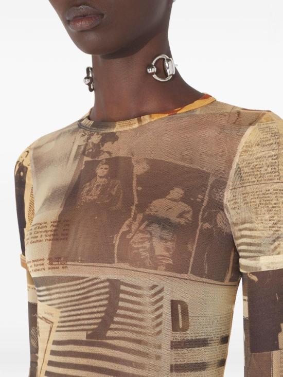 26SS 장 폴 고티에 탑 TO416M013P 030830 BEIGE - JEAN PAUL GAULTIER