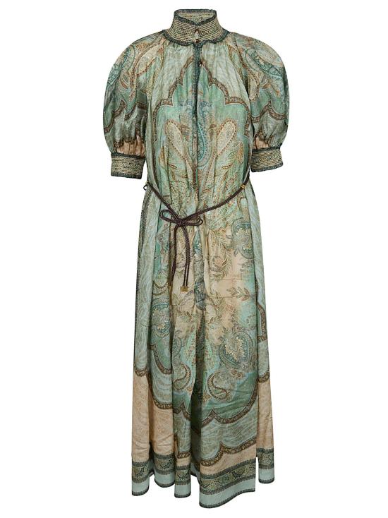 26SS 짐머만 롱 원피스 5581DRS262 TPTM TAPESTRY TEAL MULTI MULTICOLOUR