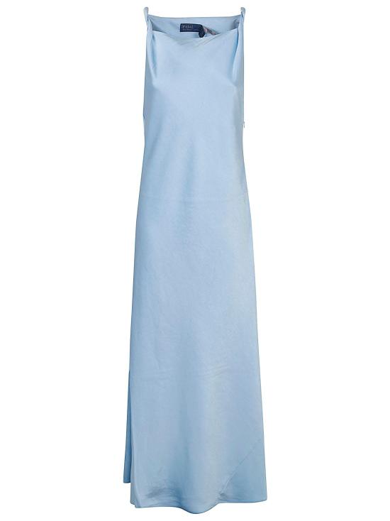 26SS 폴로 랄프로렌 롱 원피스 211A96352 002 COLD SPRINGS BLUE