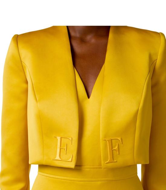 26SS 엘리자베타프랜치 숏 원피스 TB00161E2 EV4 40 Yellow - ELISABETTA FRANCHI