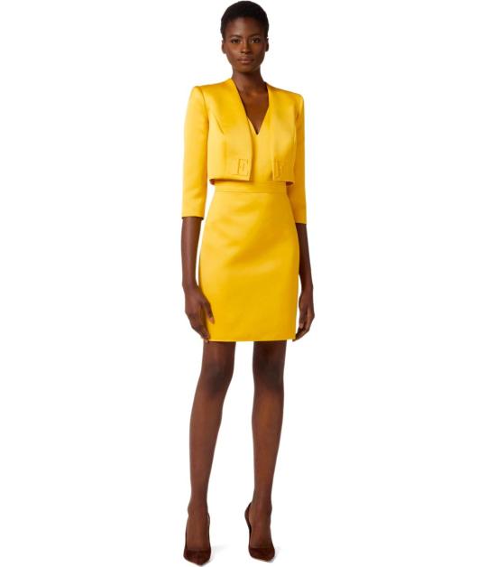 26SS 엘리자베타프랜치 숏 원피스 TB00161E2 EV4 40 Yellow - ELISABETTA FRANCHI