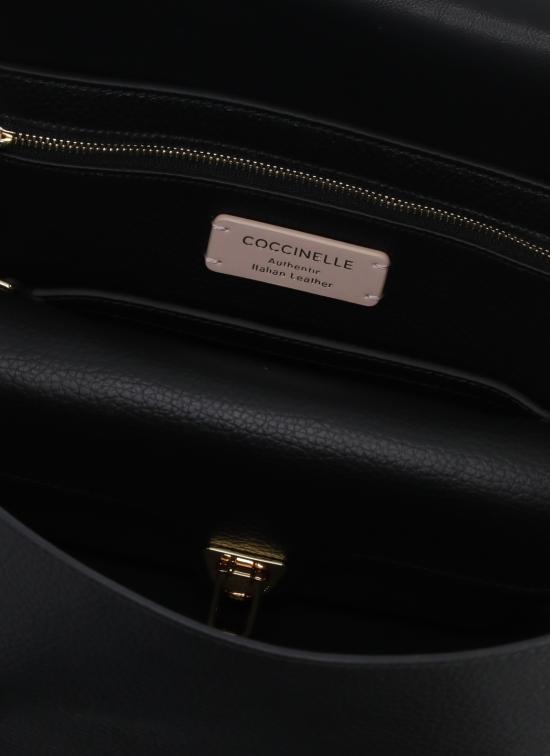 26SS 코치넬리 숄더백 E1T8A110201 DOUBLE BEAT001 Black - COCCINELLE
