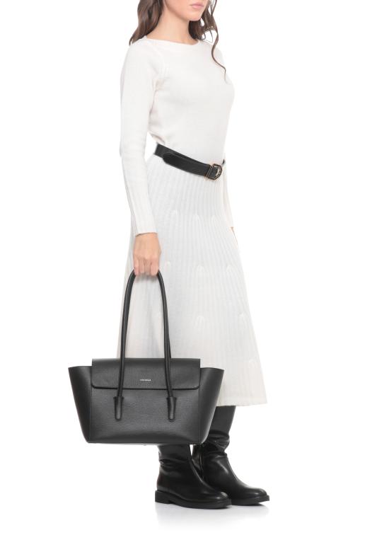 26SS 코치넬리 숄더백 E1T8A110201 DOUBLE BEAT001 Black - COCCINELLE