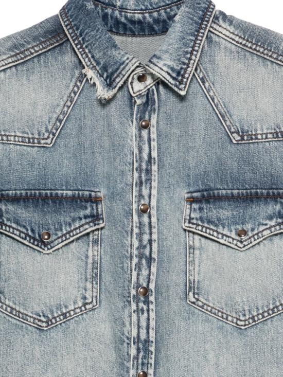 26SS 나인인더모닝 데님 셔츠 9SS26TB01TOBIAZ17 DLL226 Blue - NINE IN THE MORNING